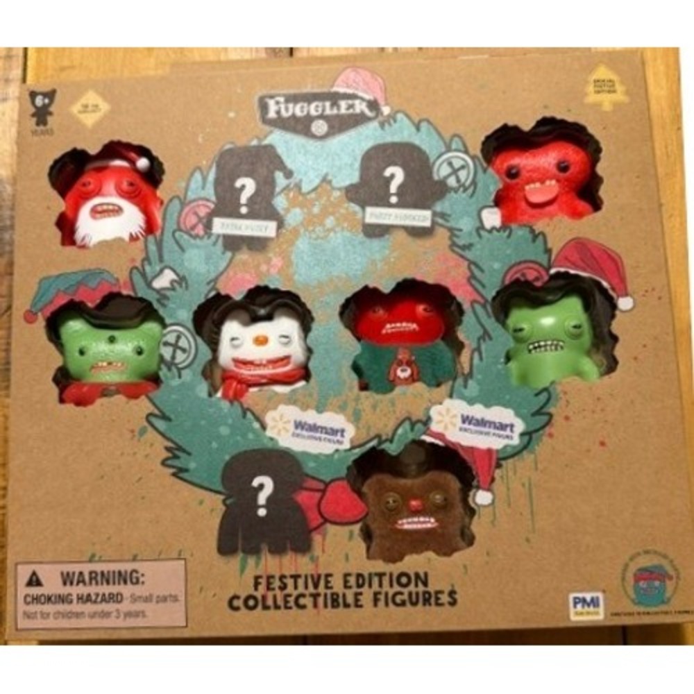Fuggler Fuggmas Festive Edition Collectible Figures 10 Pack Walmart Exclusive